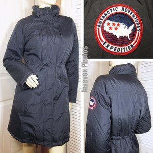 Vintage 90s CB Sports Womens Puffer Jacket Ski Trench Coat Gorpcore Snow Winter